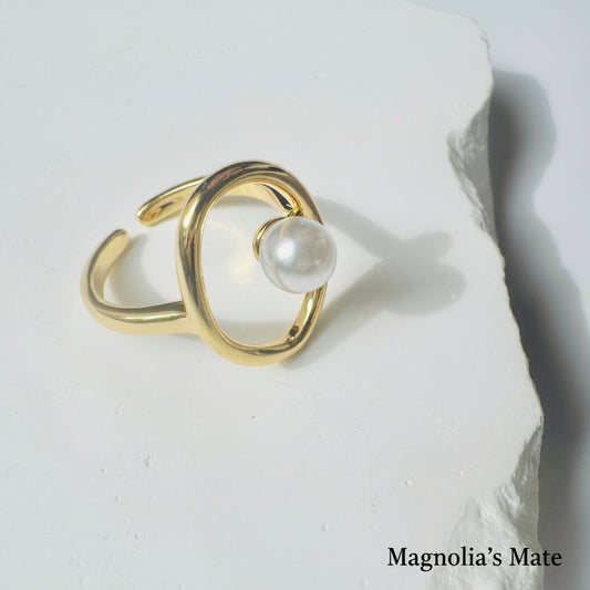 パールオン　オービット　リング　ゴールド【スピード配送】