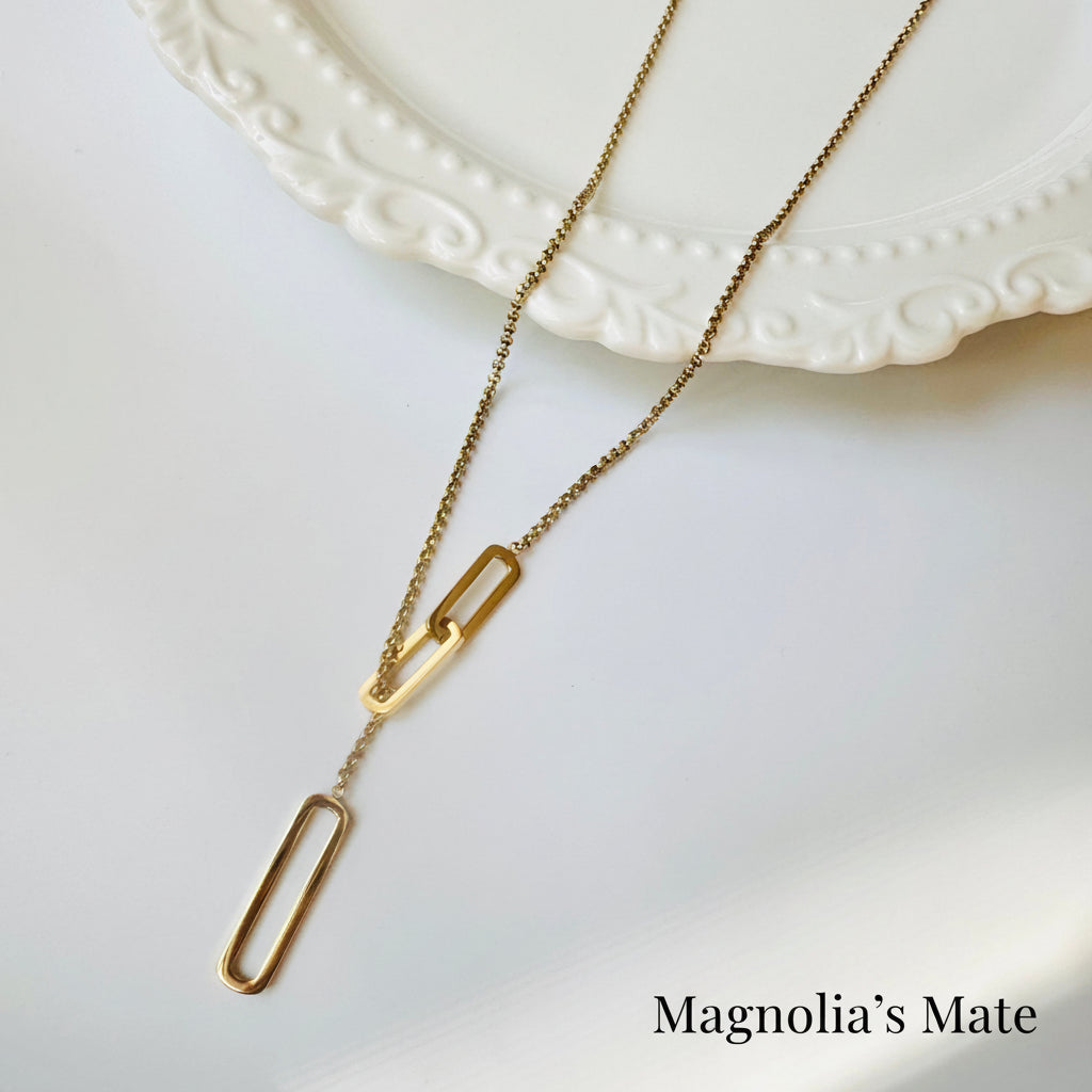 ミニマルモード　ロングネックレス 　ゴールド/シルバー【スピード配送】