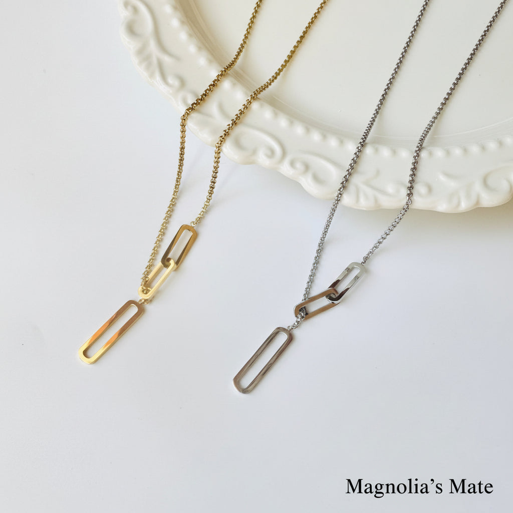 Minimal Mode Long Necklace Gold/Silver [Fast Shipping]