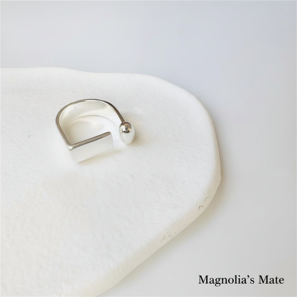 i Shape Ring Gold/Silver [Fast Shipping]