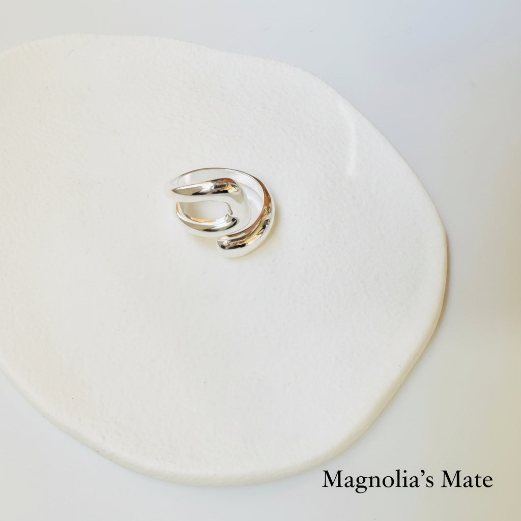 ねじれスパイラルリング　２Style　シルバー　【スピード配送】