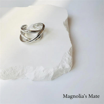 クロスレイヤード　リング　ゴールド /シルバー　【スピード配送】