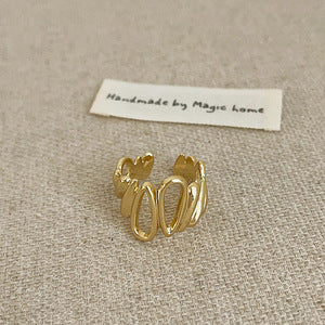 ドロップラインリング　ゴールド/シルバー【スピード配送】