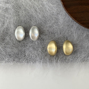 マットオーバルピアス　ゴールド/シルバー【予約商品】