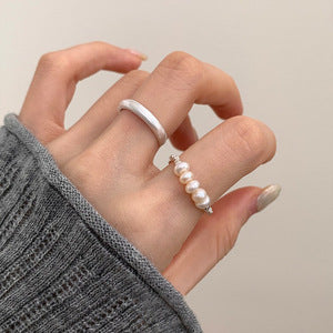 ミックステクスチャー・デザインリング　2種【予約商品】