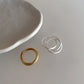 マットトリプルループリング　ゴールド／シルバー【予約商品】