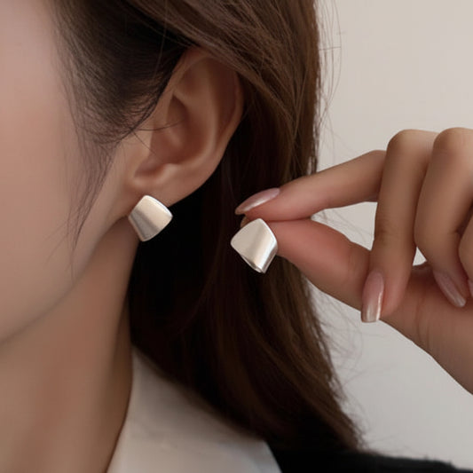 カーブフォールドピアス　ゴールド/シルバー【予約商品】