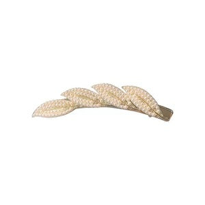 リーフパール ヘアクリップ　ゴールド【予約商品】