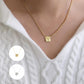 Square charm necklace Gold/Silver [Pre-order item]