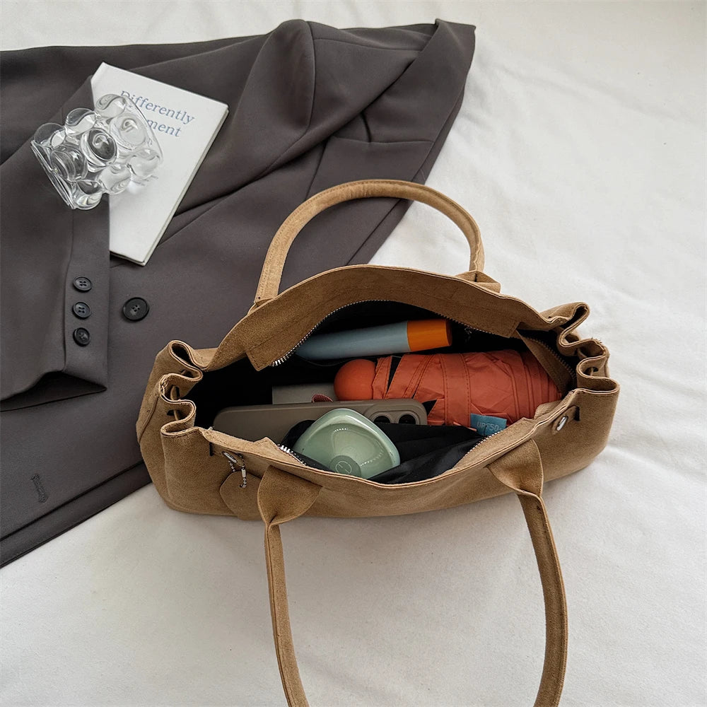 スリムライン フェイクスエードバッグ　5色【予約商品】