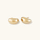 Curved Water Drop Earrings Gold/Silver [Fast Shipping]