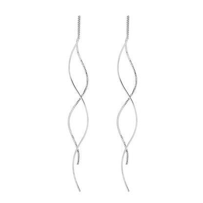 Elegant Wave Earrings Gold/Silver [Pre-order Item]