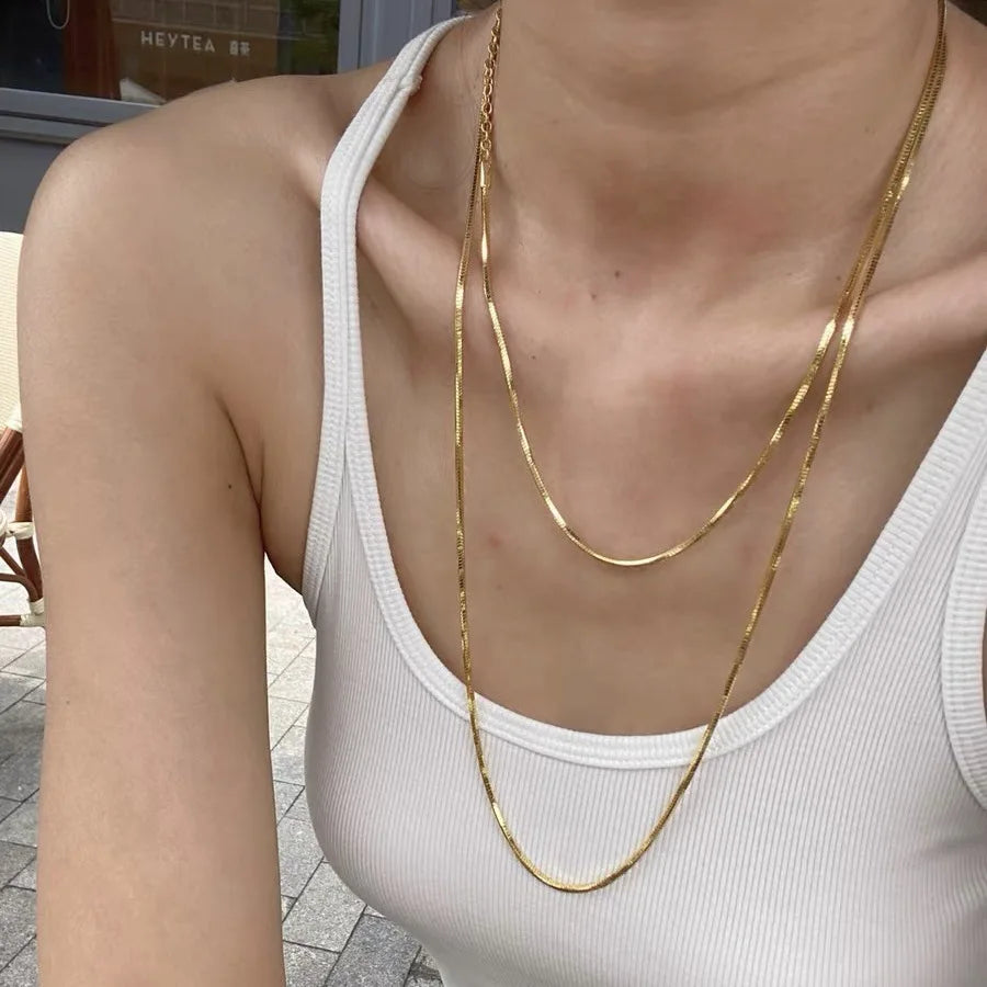 Double Glow Necklace Silver/Gold [Outlet Item]