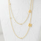 Initial &amp; Stone Necklace Silver/Gold [Pre-order Item]
