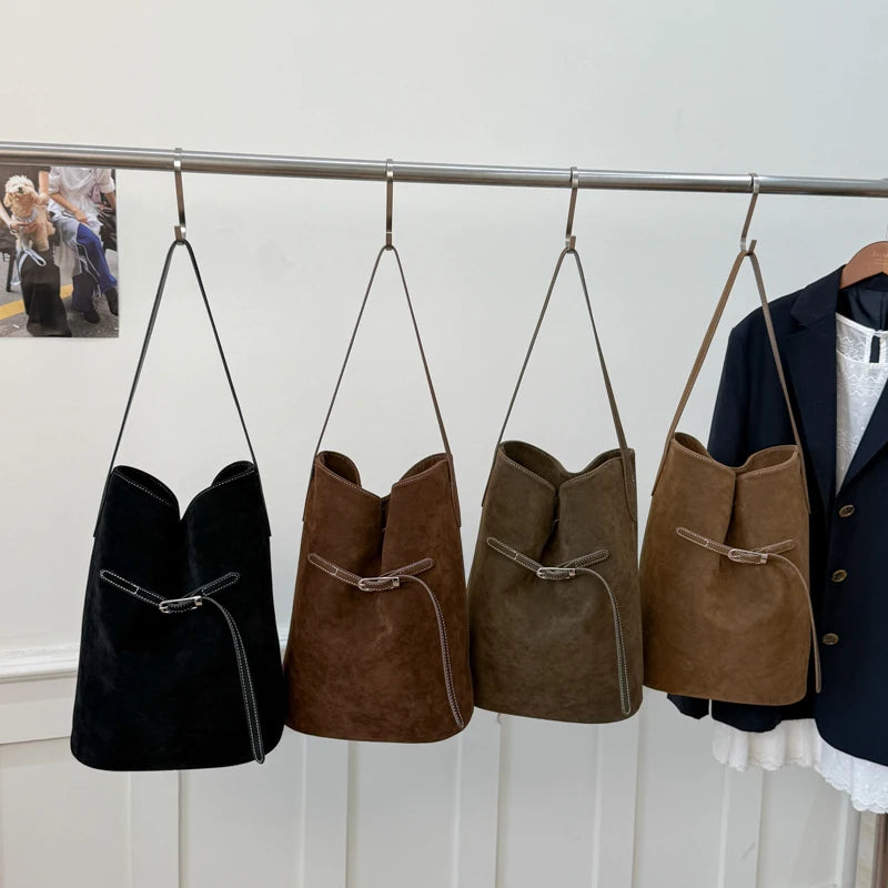 スエードタッチ・ワンハンドルトート 4色【予約商品】