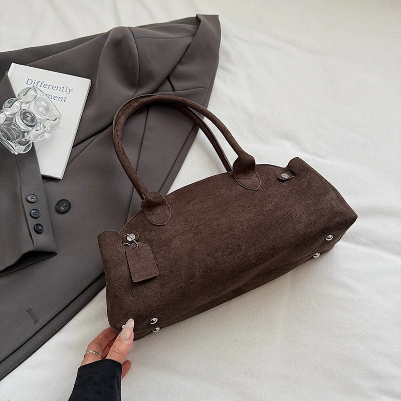 スリムライン フェイクスエードバッグ　5色【予約商品】