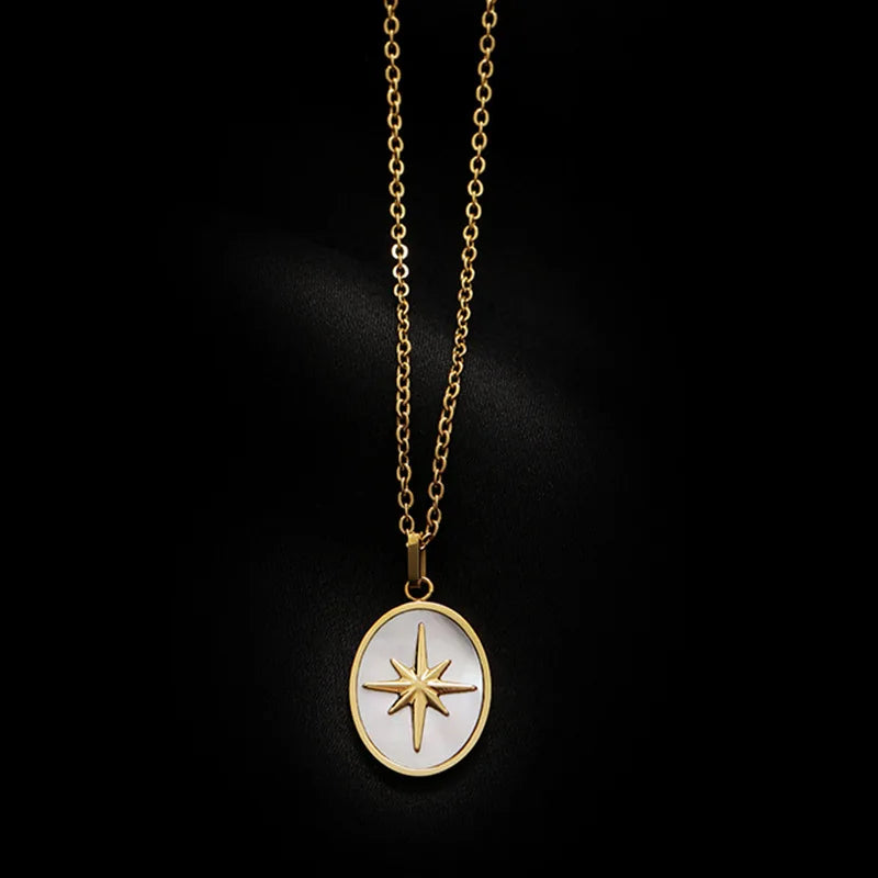 North Star Shell Pendant Necklace [Pre-order item]