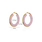 Color Glow Hoop Earrings 8 colors [Pre-order item]