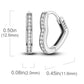 Heart Wave Hoop Earrings Silver [Pre-order Item]