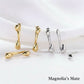 Mini Double Drop Earrings Gold/Silver [Fast Shipping]
