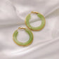 Color Glow Hoop Earrings 8 colors [Pre-order item]