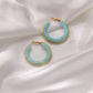 Color Glow Hoop Earrings 8 colors [Pre-order item]
