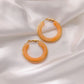Color Glow Hoop Earrings 8 colors [Pre-order item]