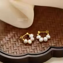 淡水パール・バックキャッチピアス【予約商品】