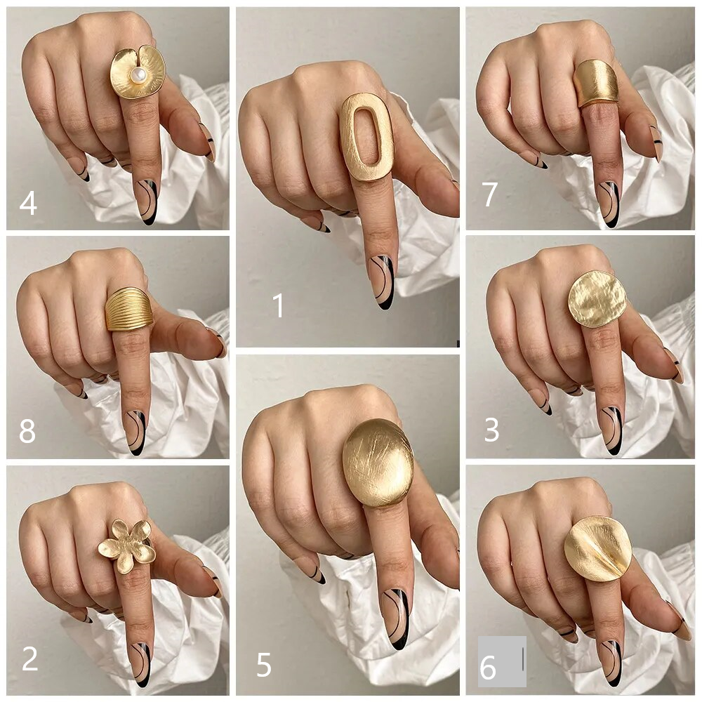 ヴィンテージゴールドデザインリング　　8style　【予約商品】