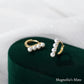 4 pearl hoop earrings in gold/silver [Fast delivery]