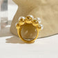 Bubble Pearl Ring Gold [Pre-order item]
