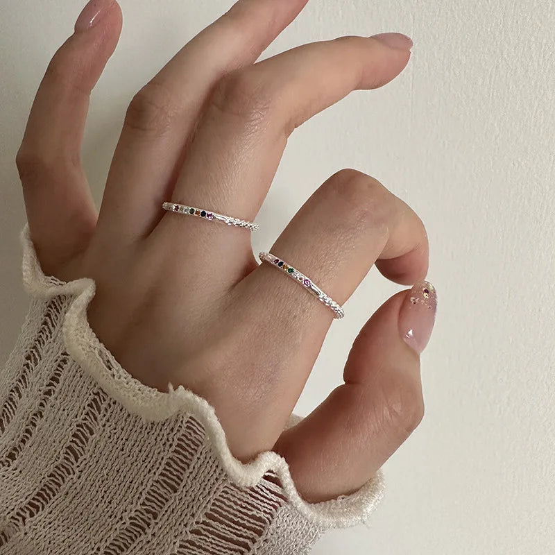 Rainbow Moonstone Silver Ring [Pre-order Item]