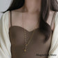 Asymmetrical 3-way necklace, gold [Fast delivery]