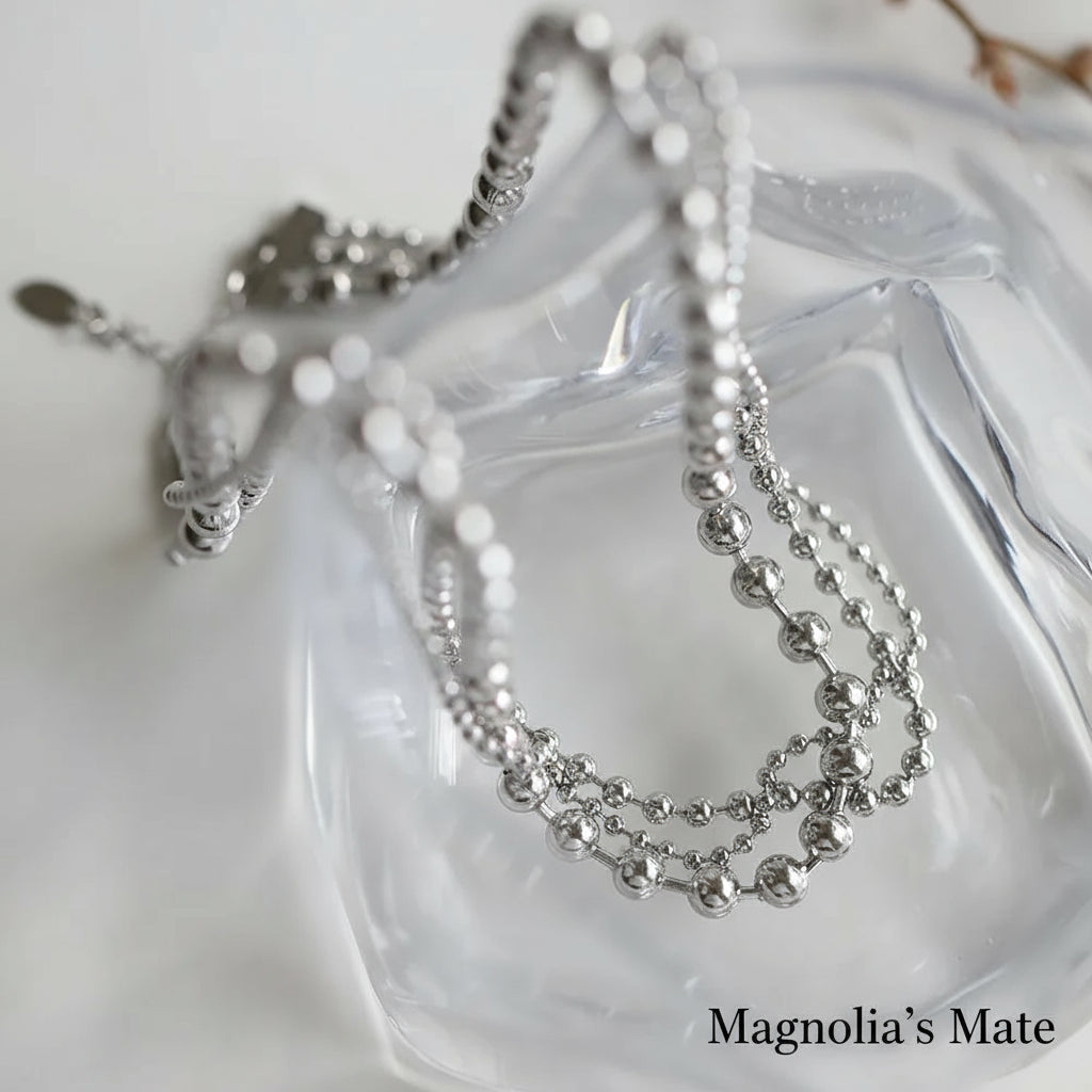 ブルネロクチネリ BRUNELLO CUCIOELLI ボールチェーンネックレス ブルネロクチネリ BRUNELLO CUCIOELLI ボールチェーンネックレス