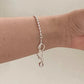 Ball Chain &amp; One Knot Bracelet Silver [Pre-order Item]