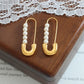 Pin pearl earrings gold/silver [Pre-order item]