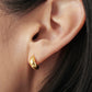 Curved Water Drop Earrings Gold/Silver [Fast Shipping]