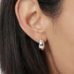 Curved Water Drop Earrings Gold/Silver [Fast Shipping]