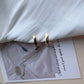 Modern Minimal Square Earrings Silver/Gold [Pre-order Item]