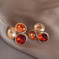 Sunset Glow Earrings Brown [Pre-order item]