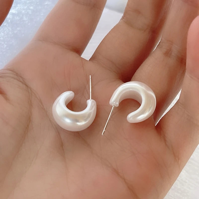 ミルキーボリュームフープピアス【スピード配送】
