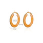Color Glow Hoop Earrings 8 colors [Pre-order item]
