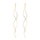 Elegant Wave Earrings Gold/Silver [Pre-order Item]