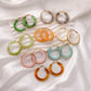 Color Glow Hoop Earrings 8 colors [Pre-order item]