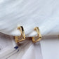 Modern Minimal Square Earrings Silver/Gold [Pre-order Item]