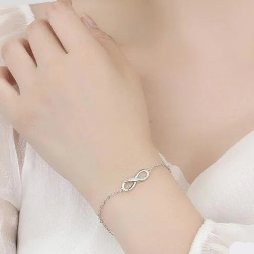 インフィニティキスブレスレット　シルバー/ローズゴールド【予約商品】