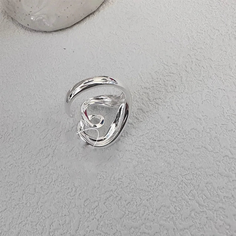 Spiral Heart Ring Silver [Pre-order item]