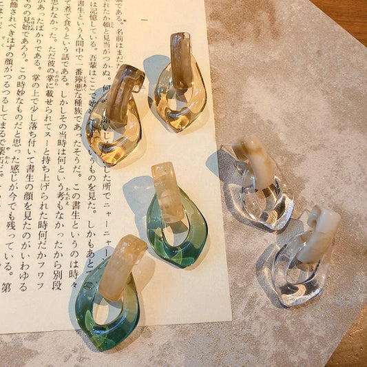 レトロカラードロップピアス【予約商品】