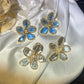 Crystal Blossom Earrings 9 colors [Pre-order item]