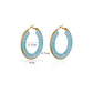 Color Glow Hoop Earrings 8 colors [Pre-order item]